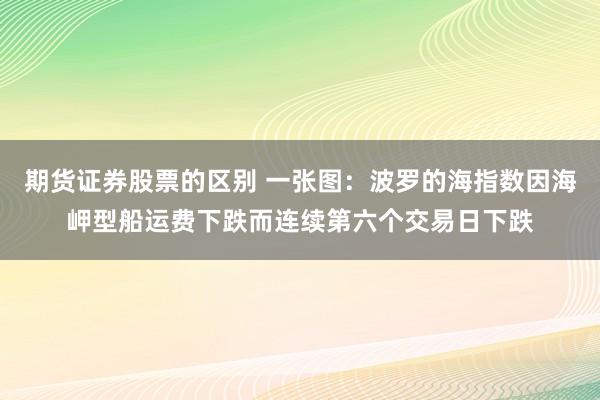 期货证券股票的区别 一张图：波罗的海指数因海岬型船运费下跌而连续第六个交易日下跌